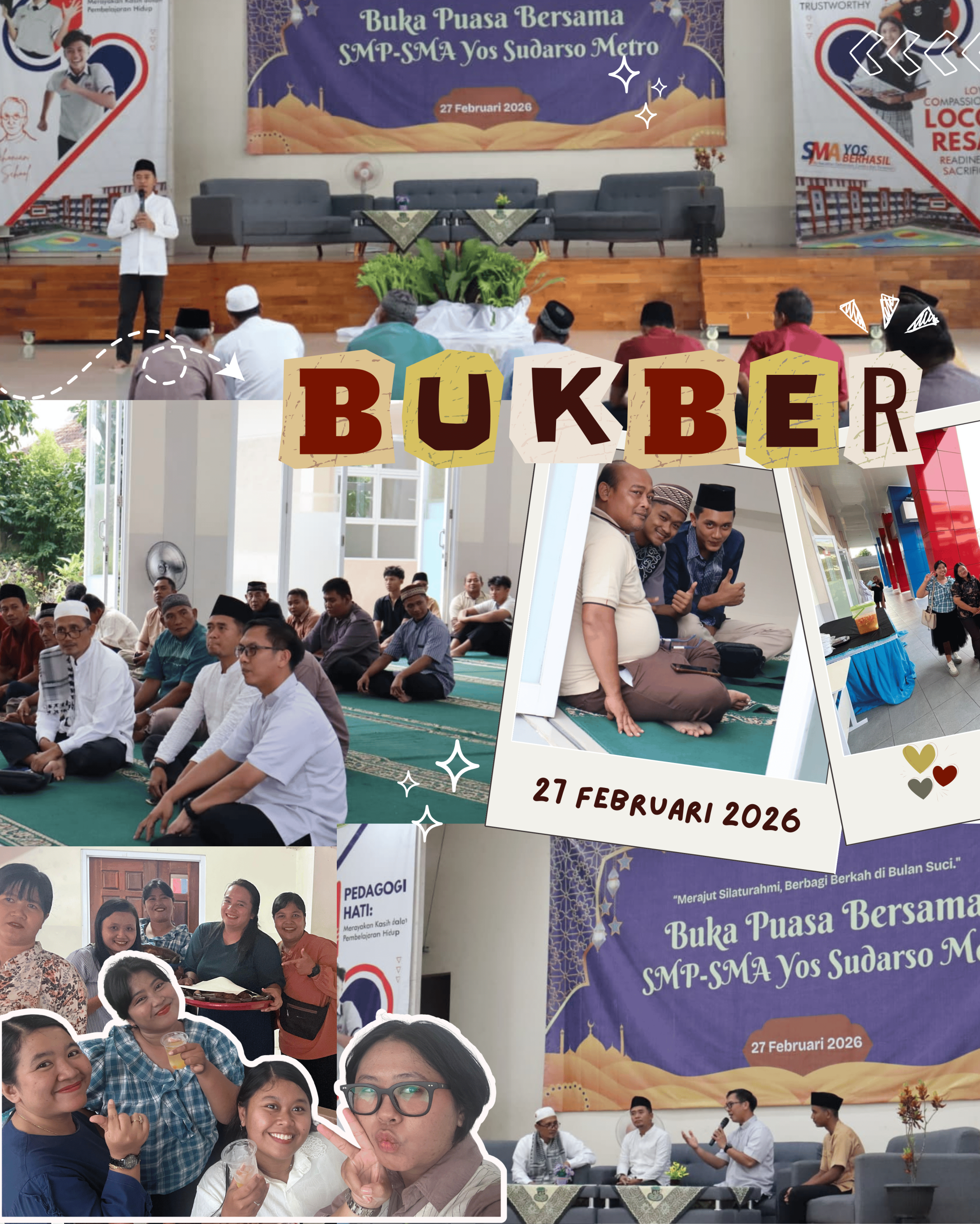 SEKOLAH YOS SUDARSO METRO LAKSANAKAN BUKA BERSAMA PENUH KEBERSAMAAN